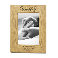 Load image into Gallery viewer, Personalised Engraved 7&quot; X 5&quot; Wood Photo Gift for Her - EDSG
