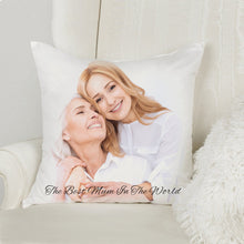 Load image into Gallery viewer, Personalised Cushion Cover Customised 16&quot;x 16&quot; Pillow Case Personalised Gifts for Women Her Mothers Day Custom Your Picture Photo with Any Word Photo Home Decoration Anniversary Birthday
