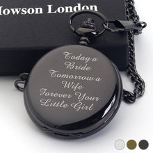 Load image into Gallery viewer, Personalised Engraved Pocket Watch Gift For Bride - EDSG
