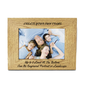 Personalised Engraved Wooden Photo Frame 7" X 5" - EDSG