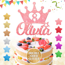Load image into Gallery viewer, Personalised  Cake Topper Any Text Crown
