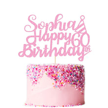 Load image into Gallery viewer, Personalised Cake Topper for Girl - EDSG
