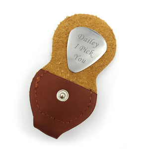 Personalised Guitar Pick Stainless Steel Custom Gift