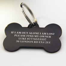 Load image into Gallery viewer, Personalised Engraved Stainless Dog Tag Cat Tag in UK
