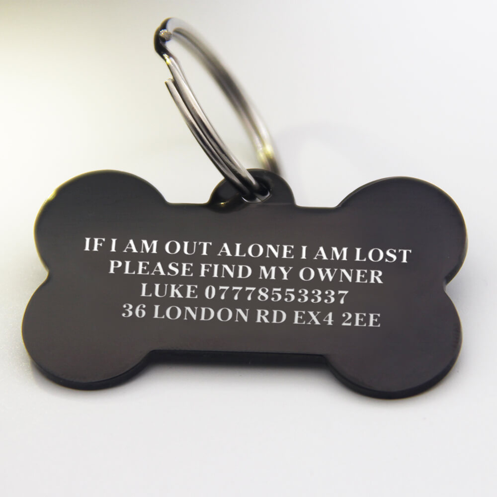 Personalised Engraved Stainless Dog Tag Cat Tag in UK
