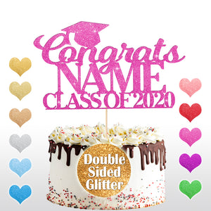 Personalised Happy Graduation Cake Topper - EDSG