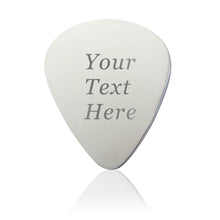 Load image into Gallery viewer, Personalised Guitar Pick Stainless Steel Guitar Plectrums with Leather Cover

