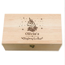 Load image into Gallery viewer, Personalised Wooden Christmas Eve Box - EDSG
