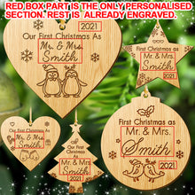 Load image into Gallery viewer, First Christmas as Mr &amp; Mrs - EDSG
