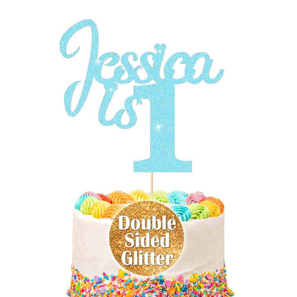 Personalised Birthday Cake Topper Any Name Any Age - EDSG
