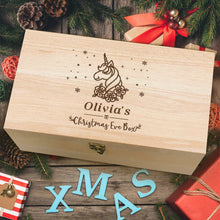 Load image into Gallery viewer, Personalised Wooden Christmas Eve Box - EDSG
