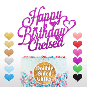 Personalised Happy Birthday Cake Topper