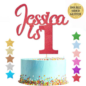 Personalised Birthday Cake Topper Any Name Any Age - EDSG