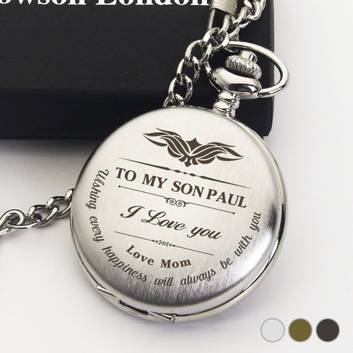 Personalised Engraved Pocket Watch Thankyou Gift - EDSG