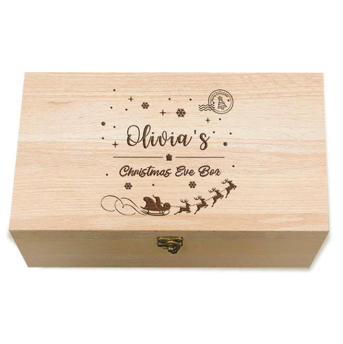 Personalised Wooden Christmas Eve Box - EDSG