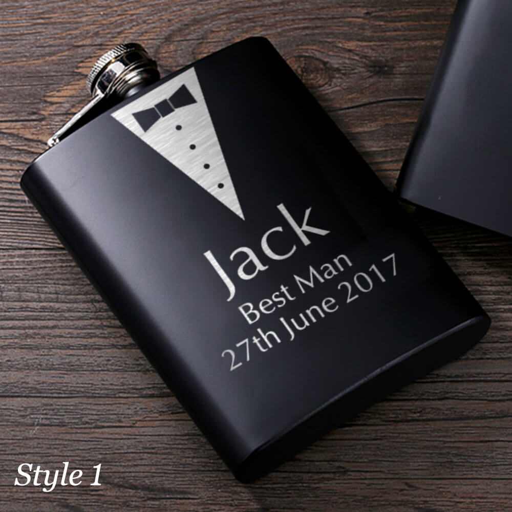 Personalised Hip Flask Wedding Gifts - EDSG