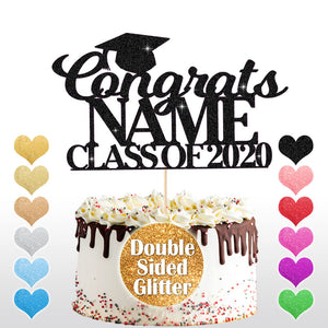 Personalised Happy Graduation Cake Topper - EDSG