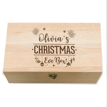 Load image into Gallery viewer, Personalised Wooden Christmas Eve Box - EDSG
