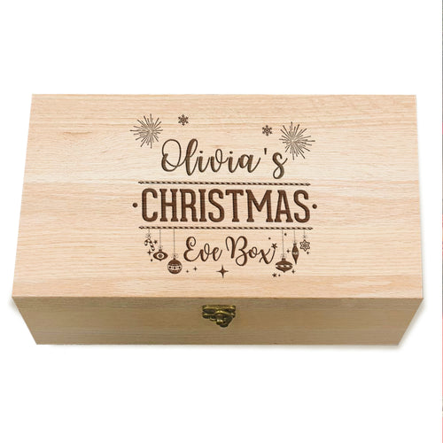 Personalised Wooden Christmas Eve Box - EDSG