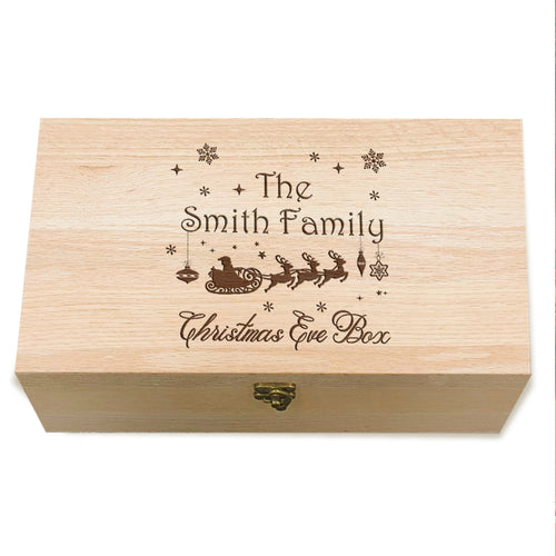 Personalised Christmas Wooden Box - EDSG