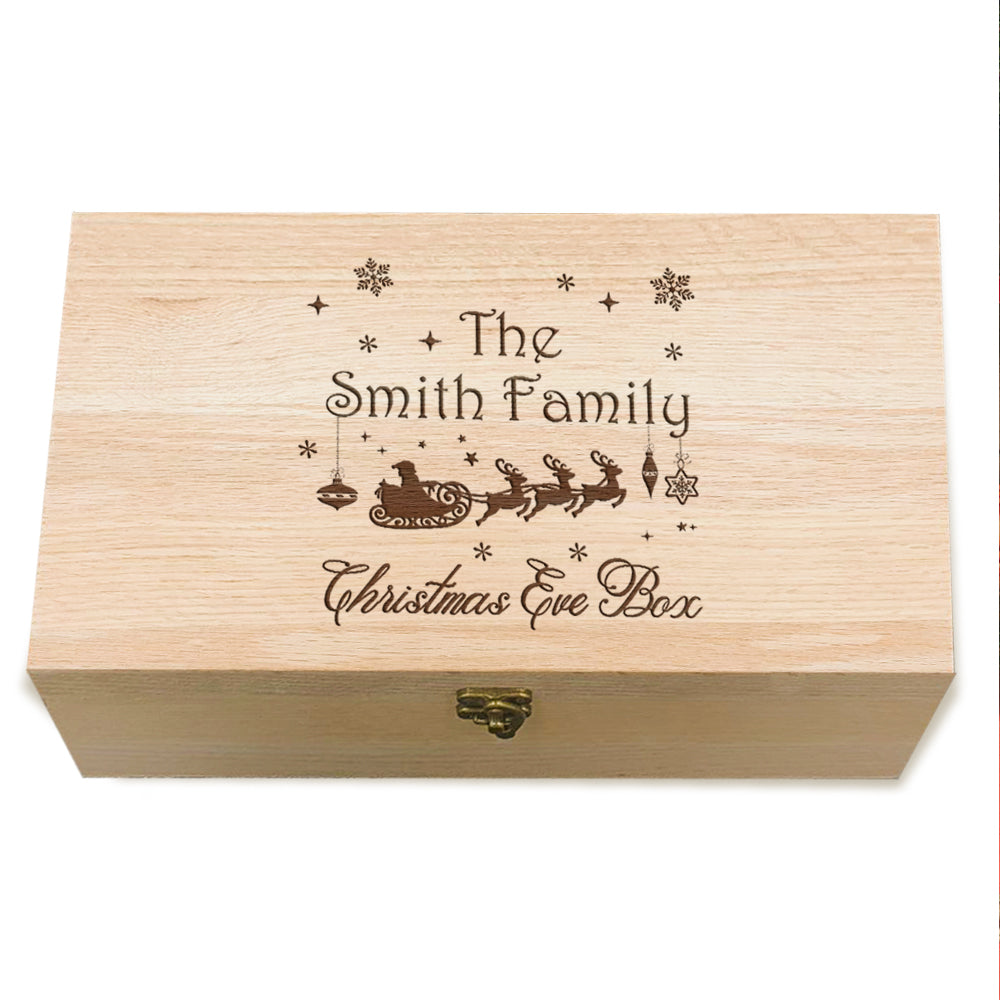 Personalised Christmas Wooden Box - EDSG