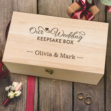 Load image into Gallery viewer, Personalised Wedding Keepsake Box - EDSG

