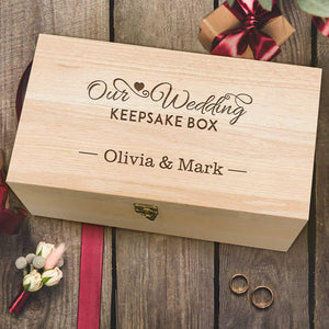 Personalised Wedding Keepsake Box - EDSG