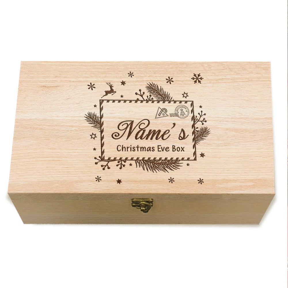 Personalised Christmas Wooden Box