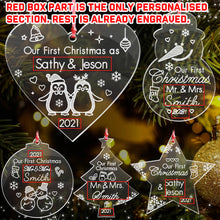 Load image into Gallery viewer, First Xmas Decoration for New Couple - EDSG
