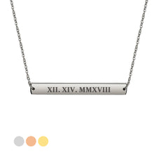 Load image into Gallery viewer, Personalised Engraved Bar Necklace For Her - EDSG

