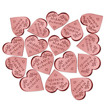 Load image into Gallery viewer, Personalised Wedding Favours Mr &amp; Mrs Any Text Wedding Bubbles Favours Love Heart Wedding Decorations Little Mini Gifts Tokens
