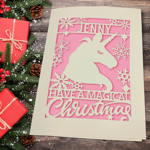 Personalised Merry Christmas Cards - EDSG