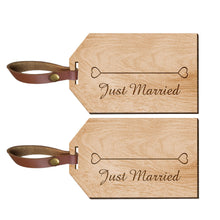 Load image into Gallery viewer, Personalised Laser Engraved Wooden Luggage Tags - EDSG
