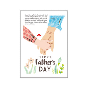 Personalised Gift for Dad Daddy Father from Daughter Gift Idea for Fathers day Custom Gift for Him A4 Picture Frame for Happy Fathers Day