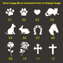 Load image into Gallery viewer, Personalised Engraved Pet Memorial Sign Natural Slate Grave Marker Plaque
