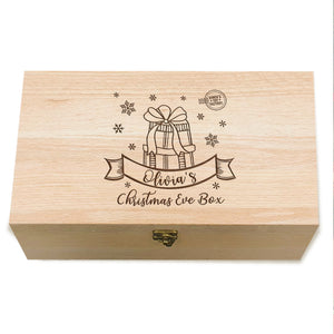 Personalised Christmas Wooden Box