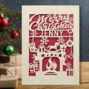 Personalised Merry Christmas Cards - EDSG