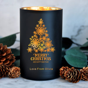 Personalised Scented Candle Christmas Gift Natural Coconut Wax Candle