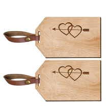 Load image into Gallery viewer, Personalised Laser Engraved Wooden Luggage Tags - EDSG
