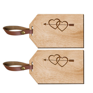 Personalised Laser Engraved Wooden Luggage Tags - EDSG