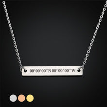 Load image into Gallery viewer, Personalised Engraved Bar Necklace For Her - EDSG
