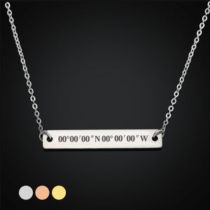 Personalised Engraved Bar Necklace For Her - EDSG