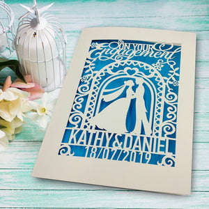 Personalised Engagement  Greeting Cards - EDSG