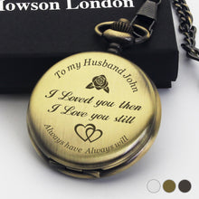 Load image into Gallery viewer, Personalised Engraved Pocket Watch Love Gift - EDSG

