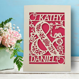 Personalised Anniversary Card for Husband for Wife - EDSG