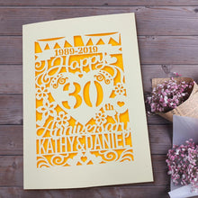 Load image into Gallery viewer, Personalised Anniversary Card for Husband for Wife - EDSG

