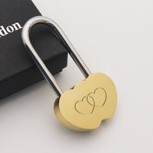 Load image into Gallery viewer, Personalised Love Lock Engraved Padlock - EDSG
