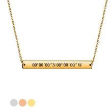 Load image into Gallery viewer, Personalised Engraved Bar Necklace For Her - EDSG
