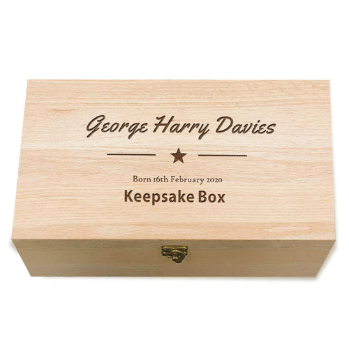 Personalised New Baby Memory Box - EDSG