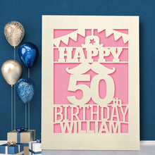 Load image into Gallery viewer, Personalised  Birthday Card Beard Any Name Any Age - EDSG
